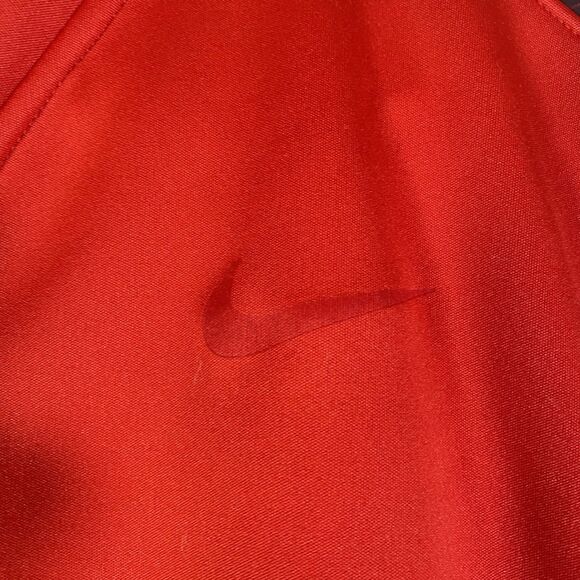 KOBE BRYANT Nike Track Style Jacket Mens XL 406054-611 Red Black Full Zip FLAW - Picture 2 of 16